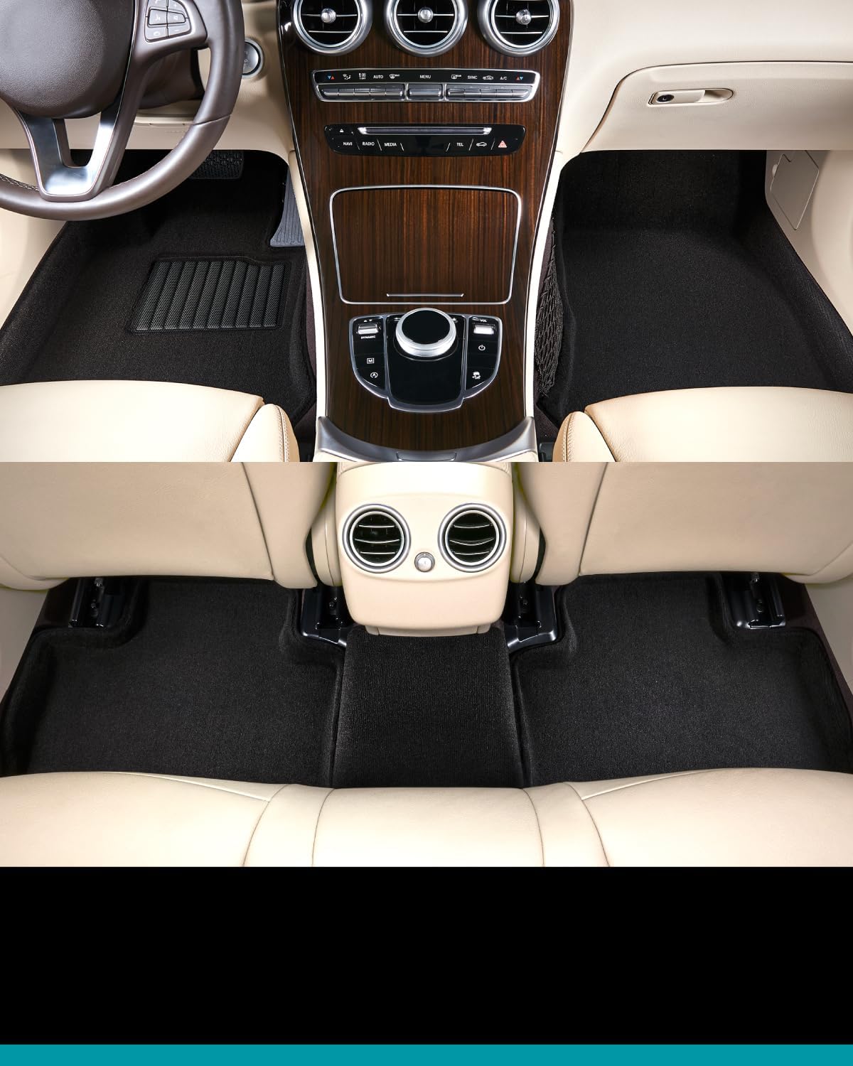 3D MAXpider Audi Q7 (4M) 2017-2023 / SQ7 (4M) 2020-2023 / Q8 2019-2023 / SQ8/RS Q8 2020-2023 Elegant Black R1 R2