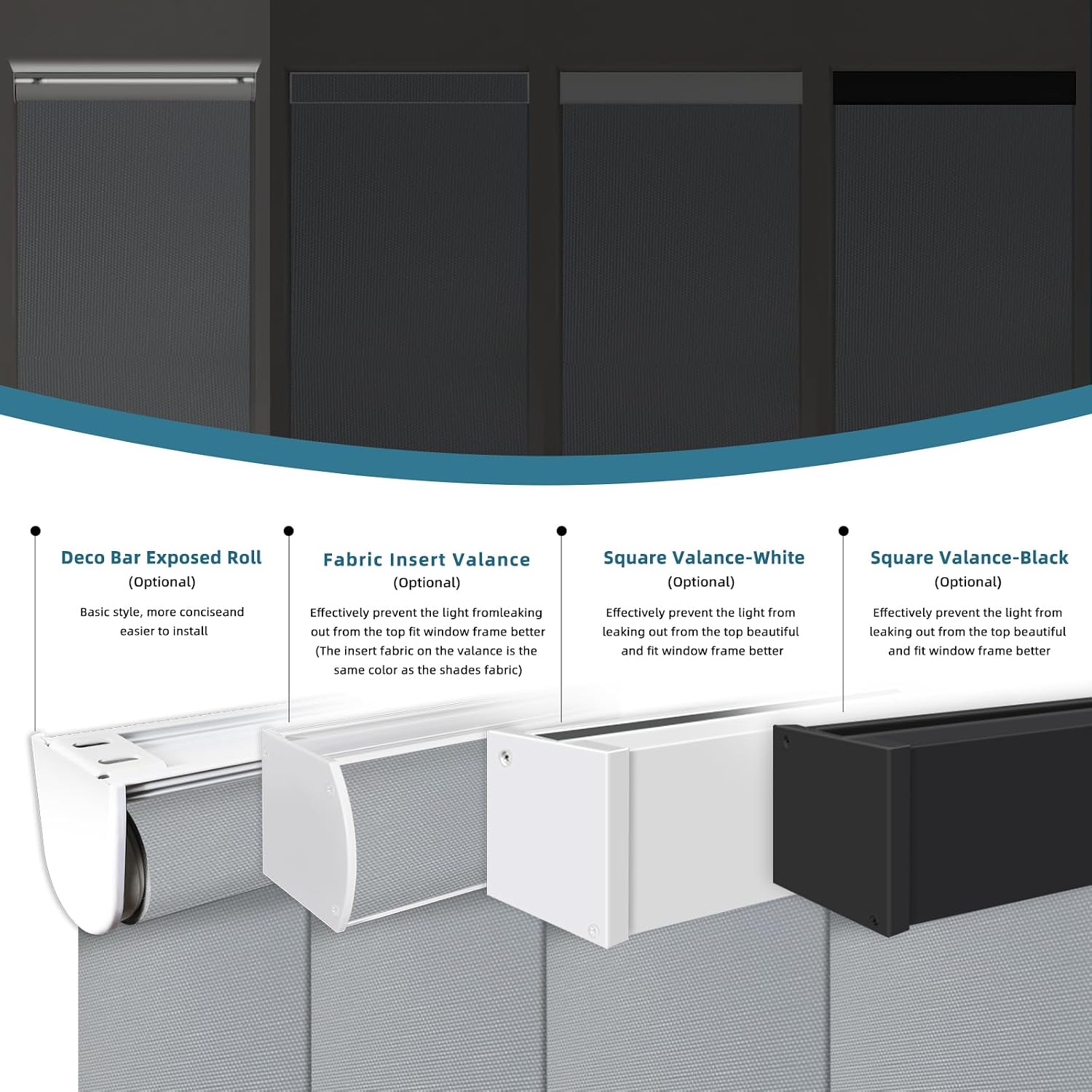 Motorized Shades,Smart Blinds with Remote,100% Blackout Roller Blinds,Work with Google Assistant,Homekit,Automatic Shades,Custom Widths from 16' to 110',Vinyl Medium Grey