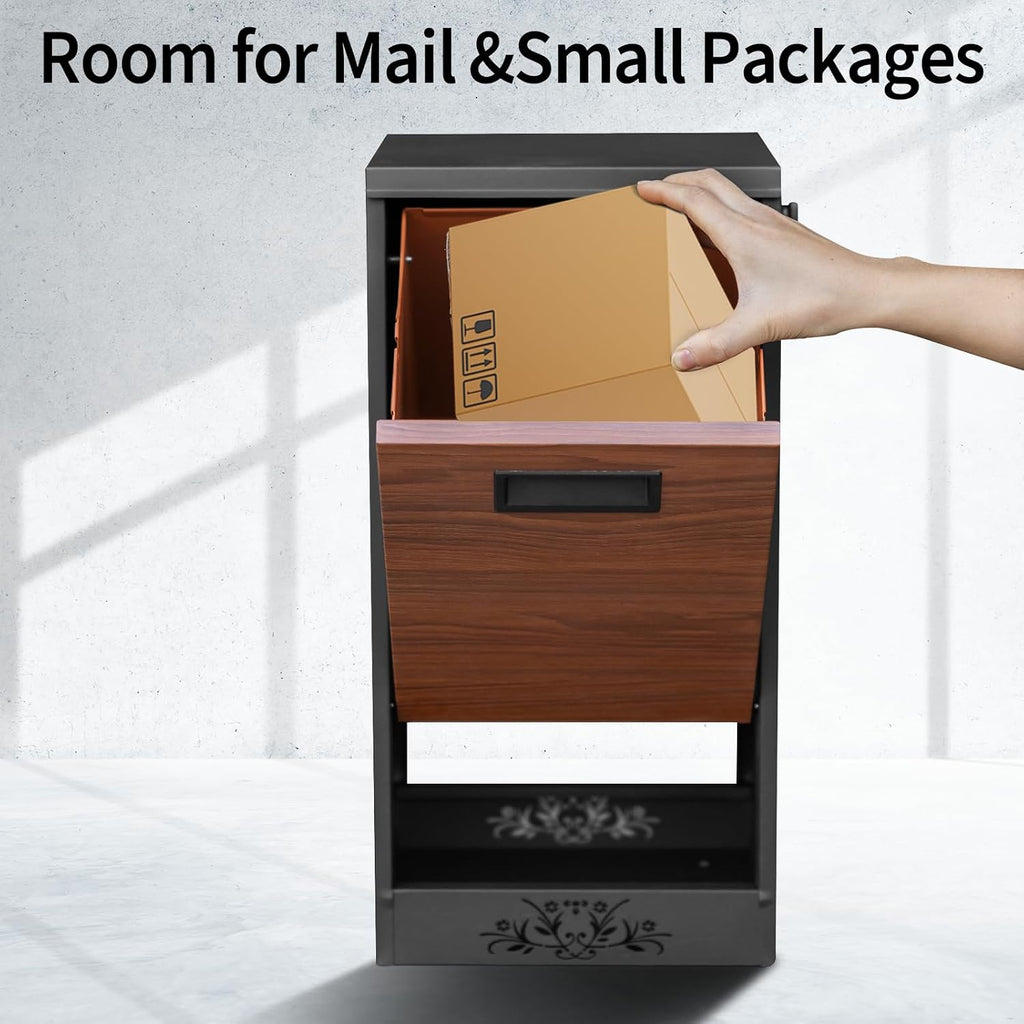 Wall Mount Mailbox for House Outside, Large Capacity Mailboxes, Outside Package Delivery Box for Home, Office, School to Collect Package and Mail, Large