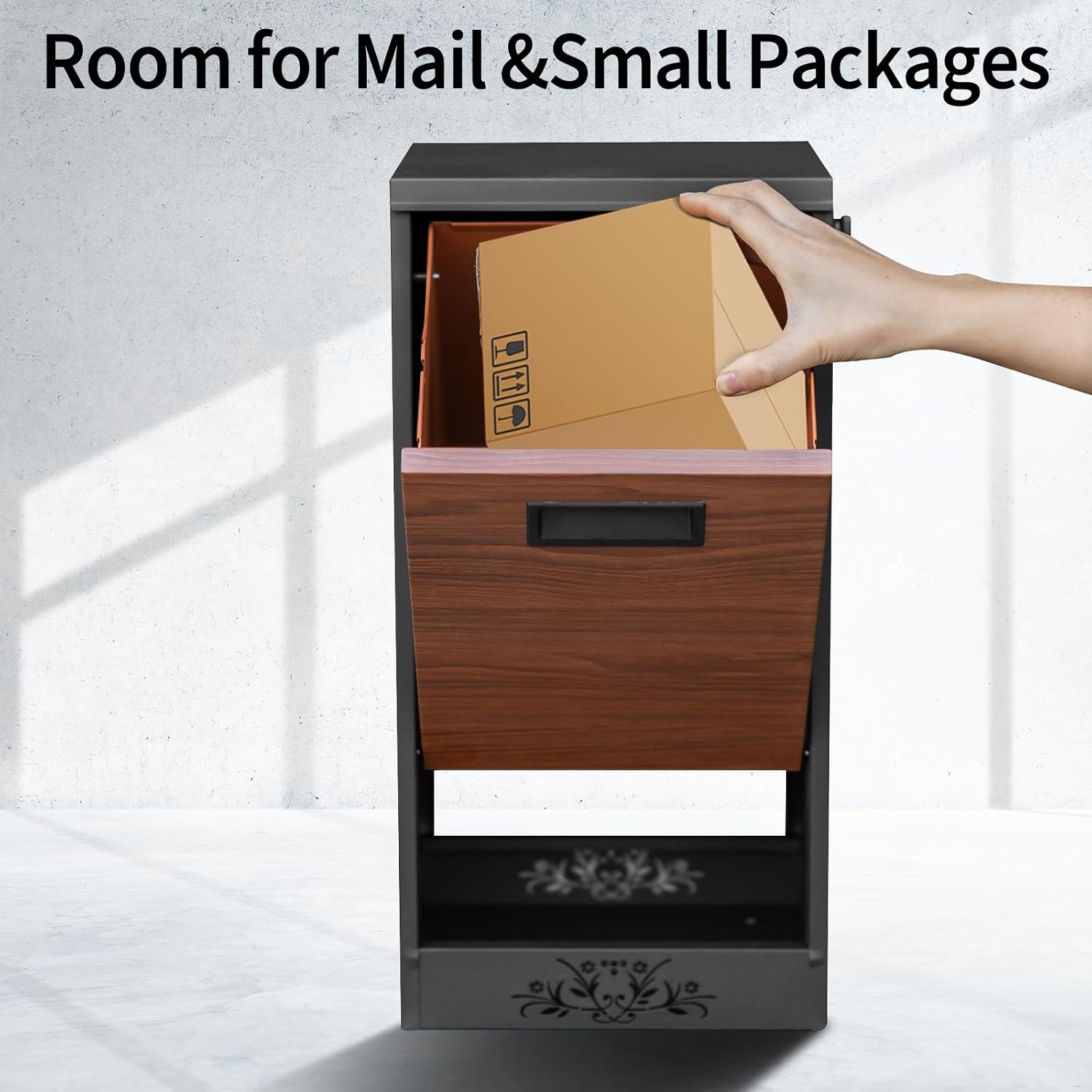 Wall Mount Mailbox for House Outside, Large Capacity Mailboxes, Outside Package Delivery Box for Home, Office, School to Collect Package and Mail, Large