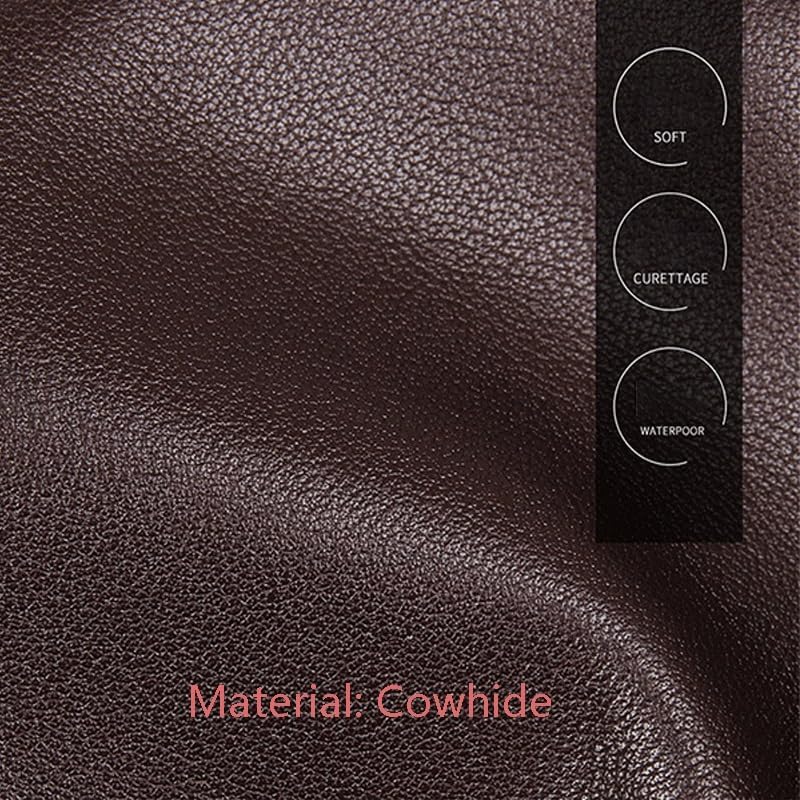 Briefcase Genuine Leather Man Business Bag Oxhide File Package Large Capacity 15.6-inch Computer Waterproof