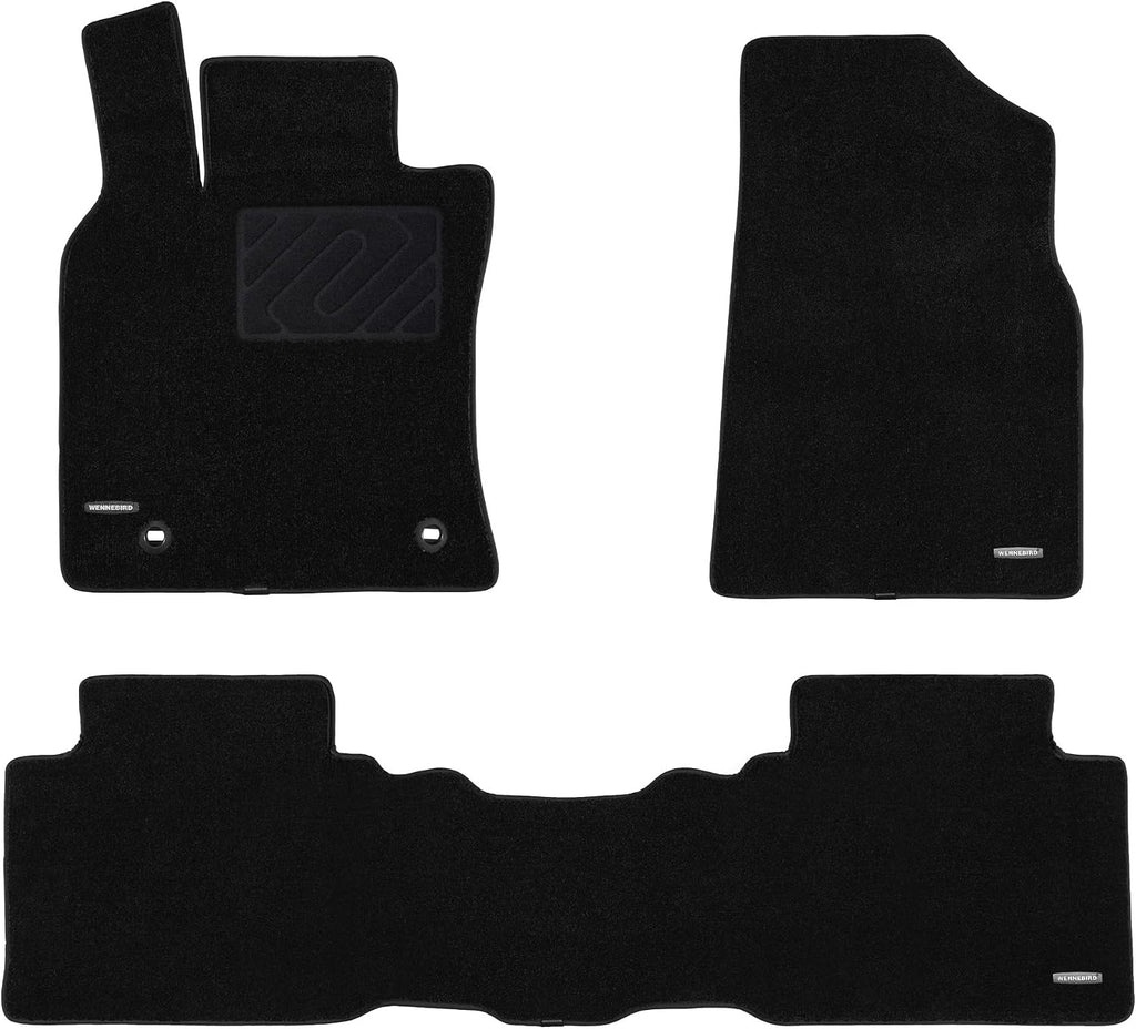 WENNEBIRD Superior Carpet Floor Mats for 2018-2024 Toyota Camry, 0.5-Inch Ultra-Thick, Noise-Reducing, All-Weather Waterproof Anti-Slip – 3-Pc Set