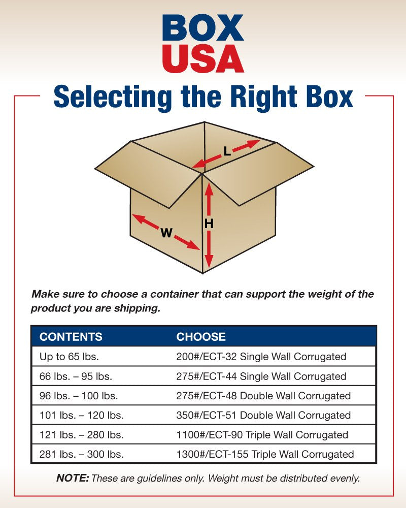 BOX USA Moving Boxes Large 32'L x 32'W x 12'H 10-Pack, Cardboard Box for Shipping, Moving, Mailing, Packing, Packaging and Storage