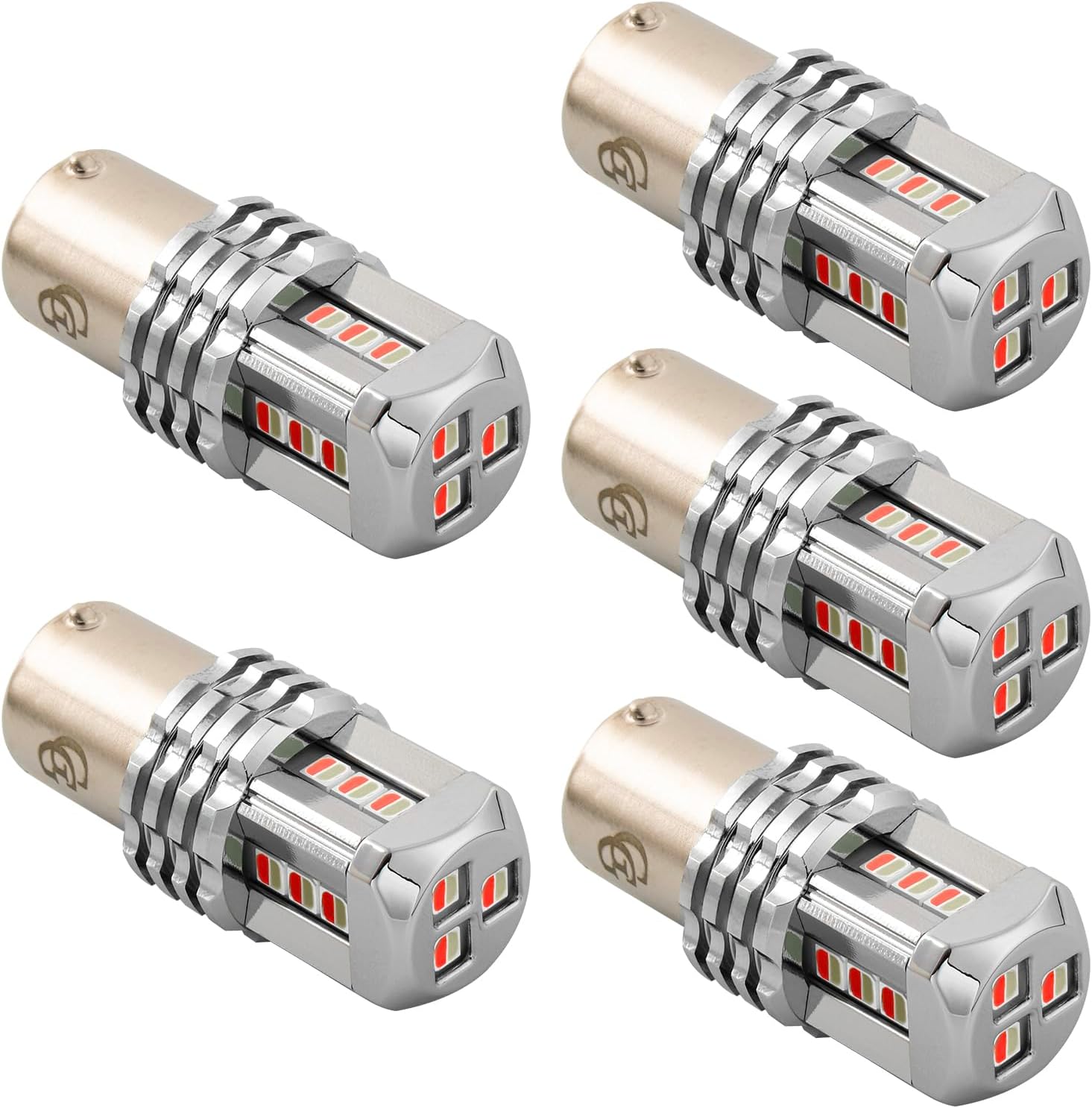 GG Grand General 70828 1157 Dual Color Red/Green 15 LED Tower Bulb, 12V, 5 Pack