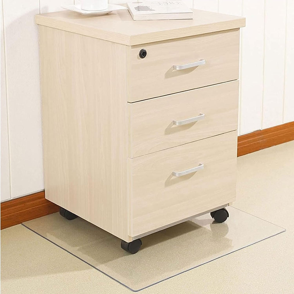 Drsyffsup Clear PVC Plastic Mat for Furniture Wooden Floor Protector, HD Transparent Desk Pad 2mm Thick Office Chair Mats Carpet Protector Pads, Multi-Purpose (Size : 90x600cm-1)