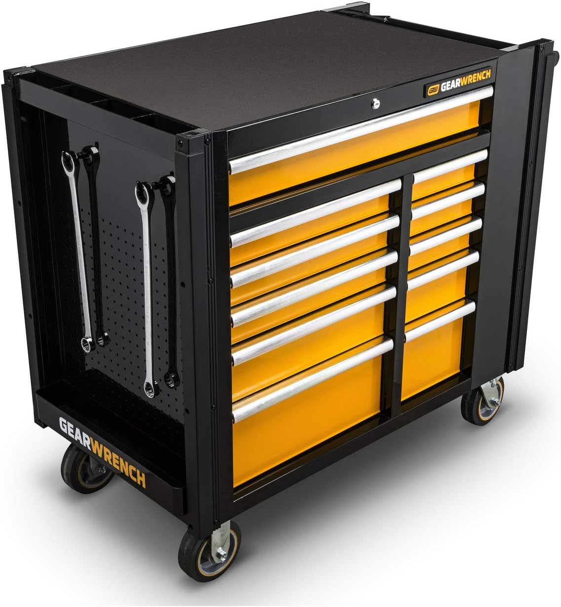 GEARWRENCH 42' 11 Drawer Mobile Work Station, Black & Orange - 83169