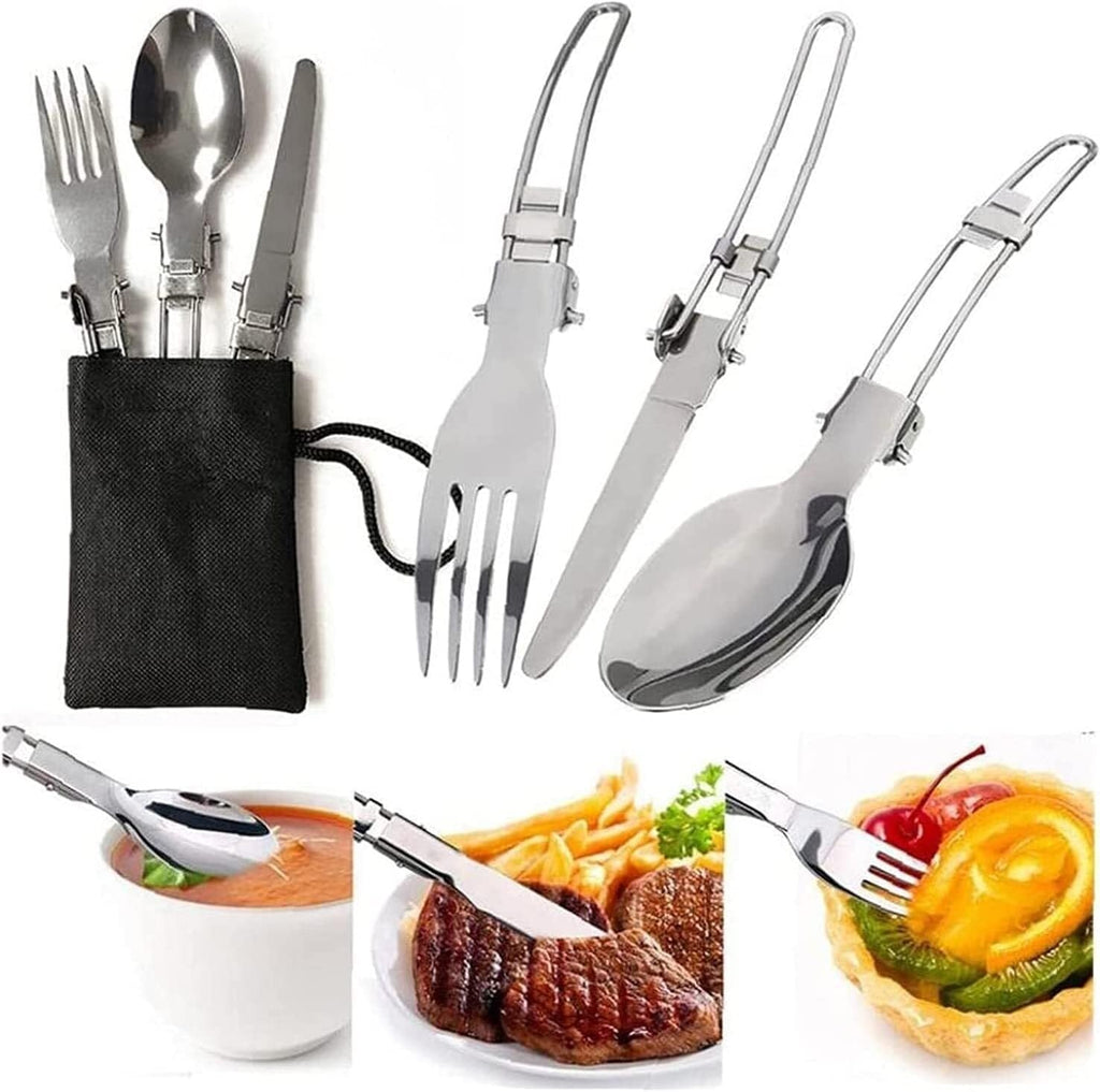 Camping Campfire Utensils, Camping Cooking Sets Portable and Foldable Cookware Kit Cooker Utensil Tool Oven Pot Pan Tableware Backpacking Gear