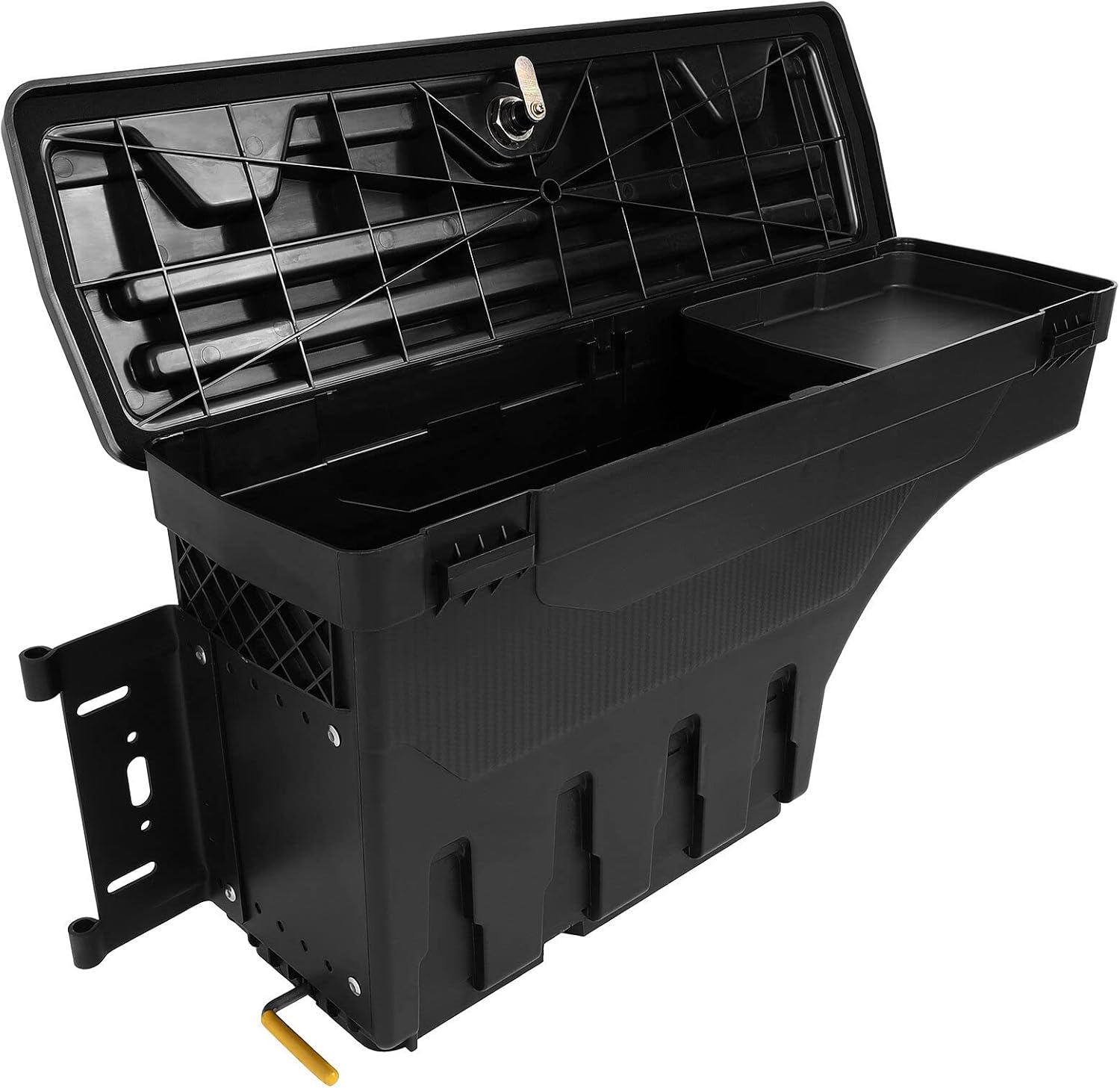 SCITOO Truck Bed Tool Box for Dodge Ram 1500 2019-2021 Left Driver Side,Multi-Compartment Dividers Organized Storage,Heavy Duty & No-Drill Installation