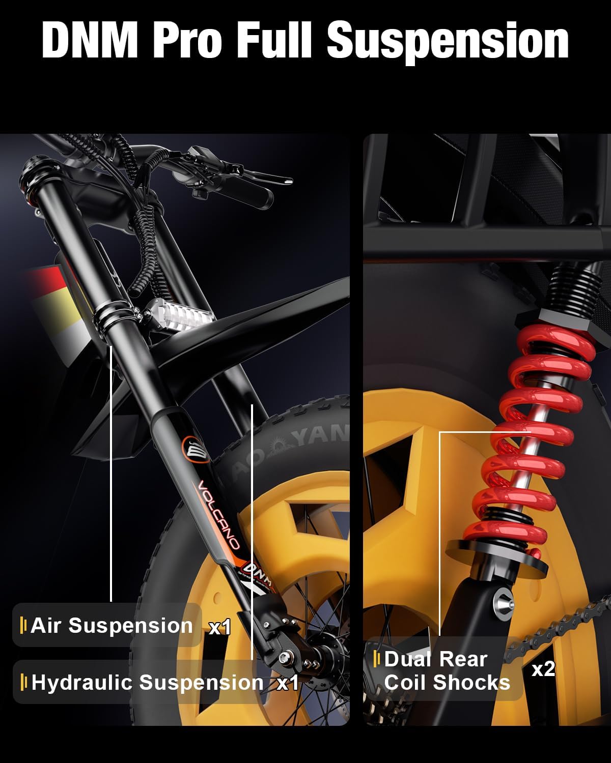 Electric Bike for Adults, 2000/2500/3000W Peak Motor, 32/35 MPH 40-100 Miles 100/200 N·m Fat Tire Ebike with 48V 20Ah Battery, 20' Electric Dirt Bike, Hydraulic Suspension and 3-Year Support