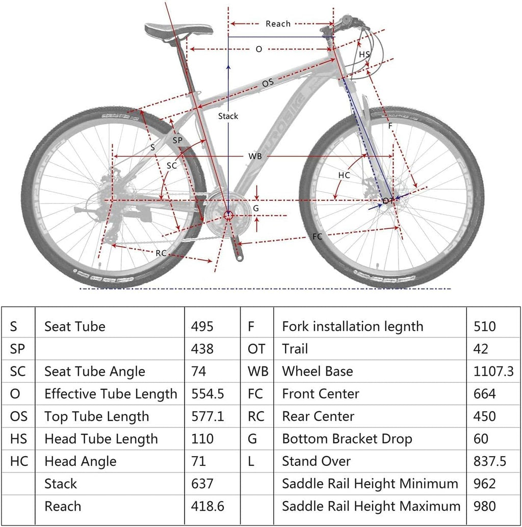EUROBIKE 29' /27.5' Mountain Bike，29' Men Mountain Bike, Lightweight Aluminum Frame,Front Suspension Daul Disc Brakes 21 Speed Bicycles for Mens Bikes Mountain Bike for Adults