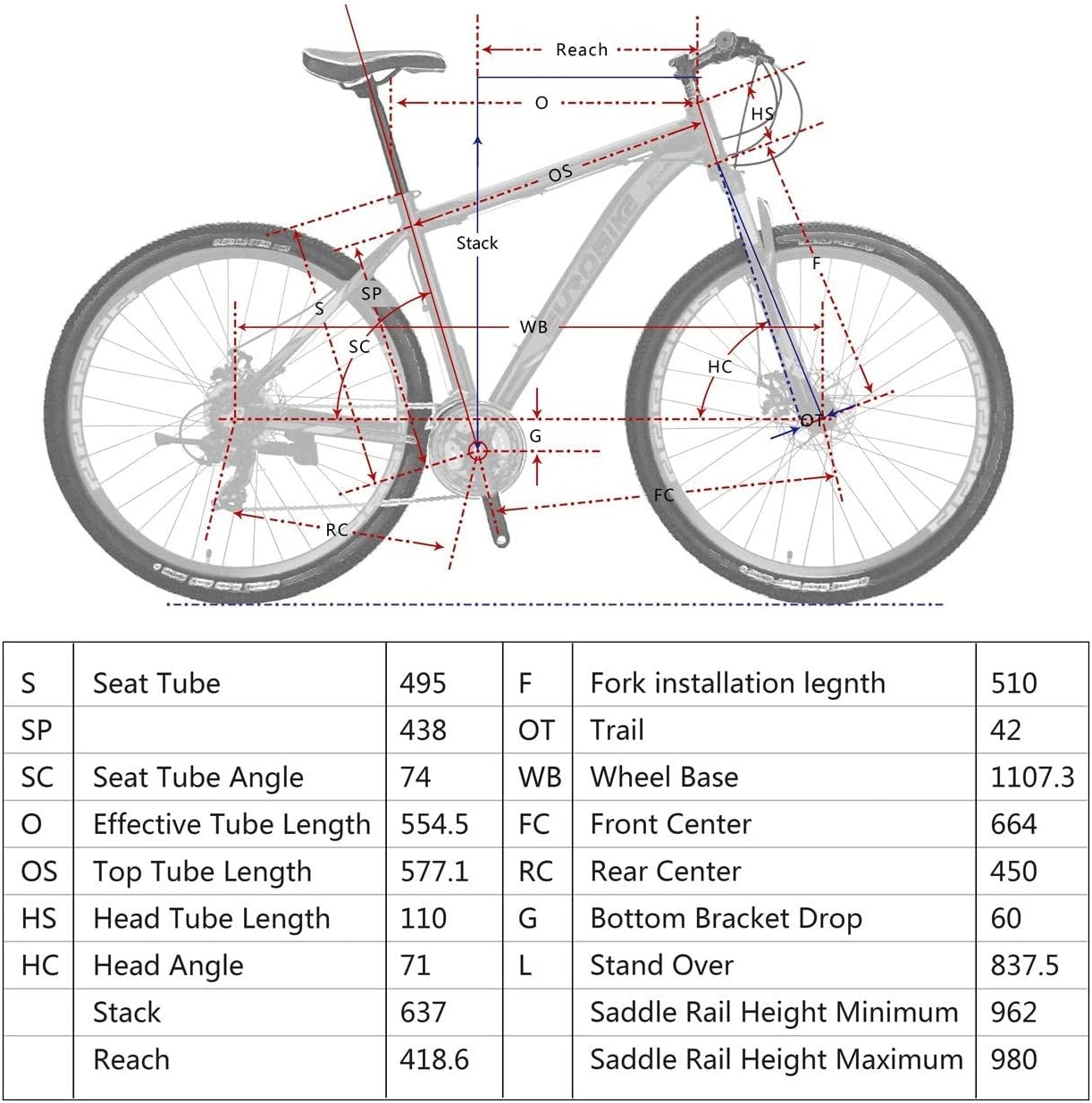 EUROBIKE 29' /27.5' Mountain Bike，29' Men Mountain Bike, Lightweight Aluminum Frame,Front Suspension Daul Disc Brakes 21 Speed Bicycles for Mens Bikes Mountain Bike for Adults