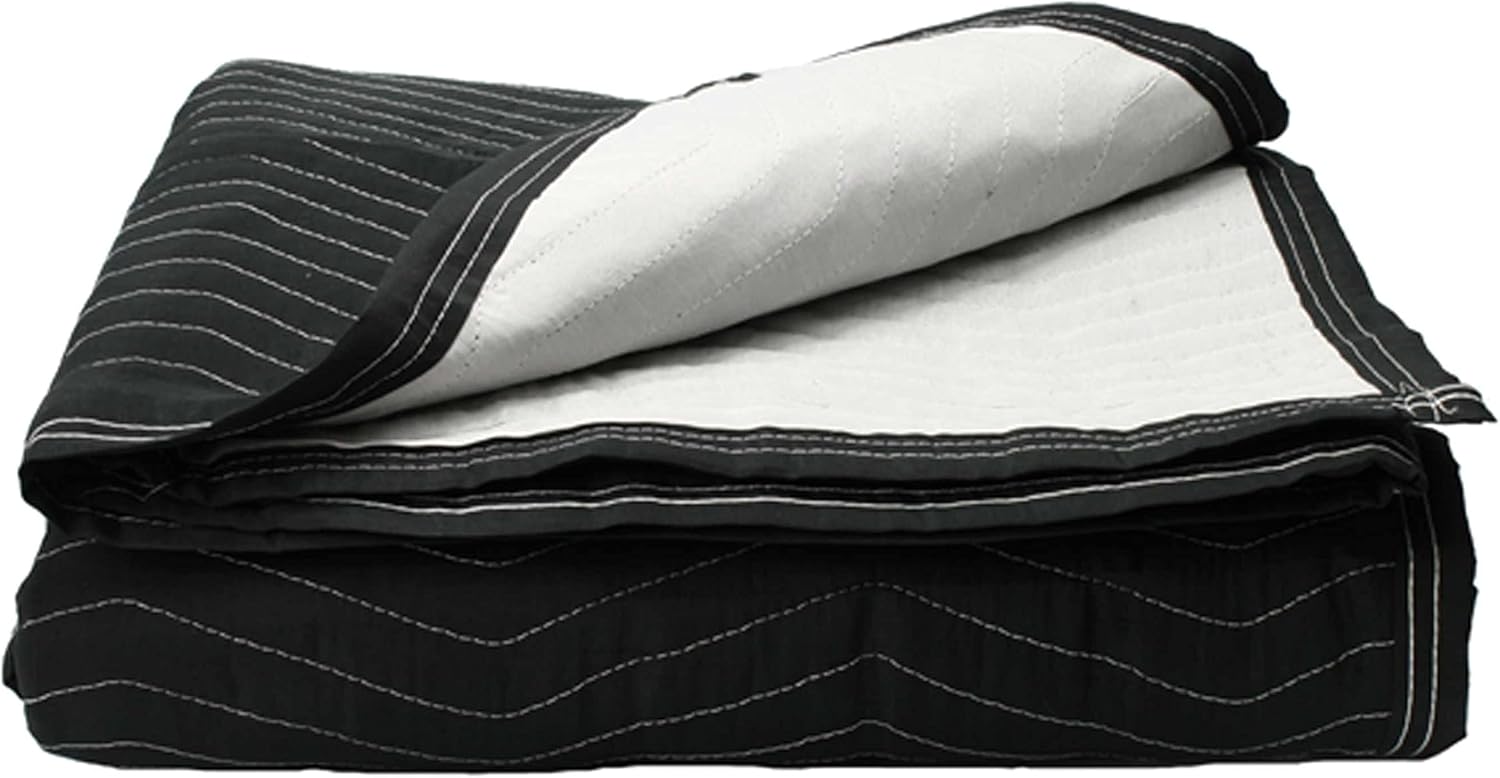 US Cargo Control Moving Blankets 80'x72' Performance Mover (75 lb/Dozen), Professional Quilted Large Moving Blankets, Furniture Packing Pads, 4-Pack