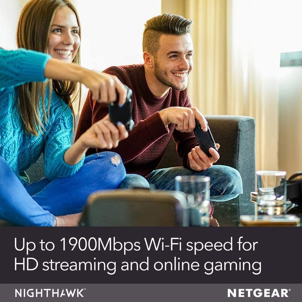 NETGEAR Nighthawk Cable Modem WiFi Router Combo with Voice C7100V - Supports Xfinity Cable & Voice Plans Up to 600Mbps, 2 Phone Lines, AC1900 WiFi Speed, DOCSIS 3.0