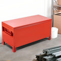 Aluminum Truck Tool Box Jobsite Storage Box Toolbox Chest Cabinet Heavy Duty Truck Bed Toolbox Gangboxes Tools Organizer Pick Up Truck Bed RV Trailer With Side Handles