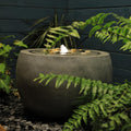 Tankana Garden Water Fountain Outdoor Bubbler Water Feature Indoor with Lights & Pump and Pebbles Waterfall Fountains Concrete Effect for Patio Deck Yard Home Decor Gray, 18 'L x 18' W x 11.5' H