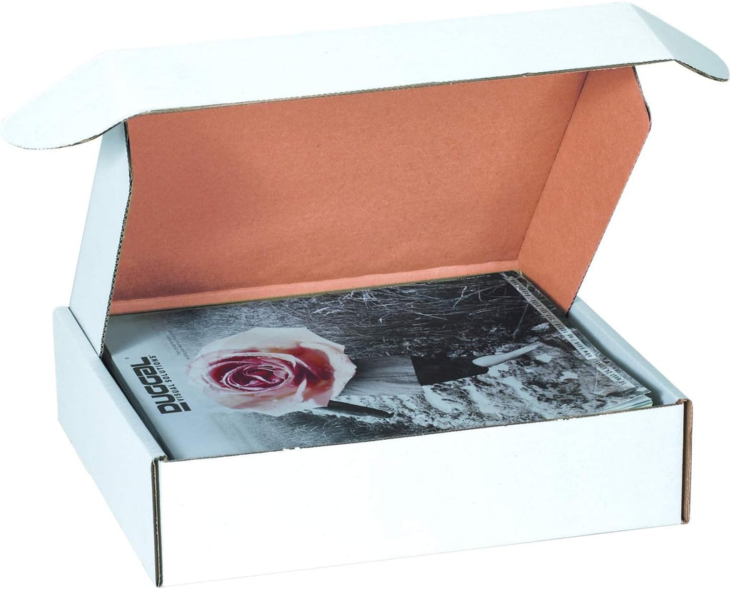 BOX USA 24' Deluxe Shipping Boxes 24'L x 14'W x 4'H, 25-Pack - White Box Mailers for Packaging, Storage, Gifts or Bulk Business Orders