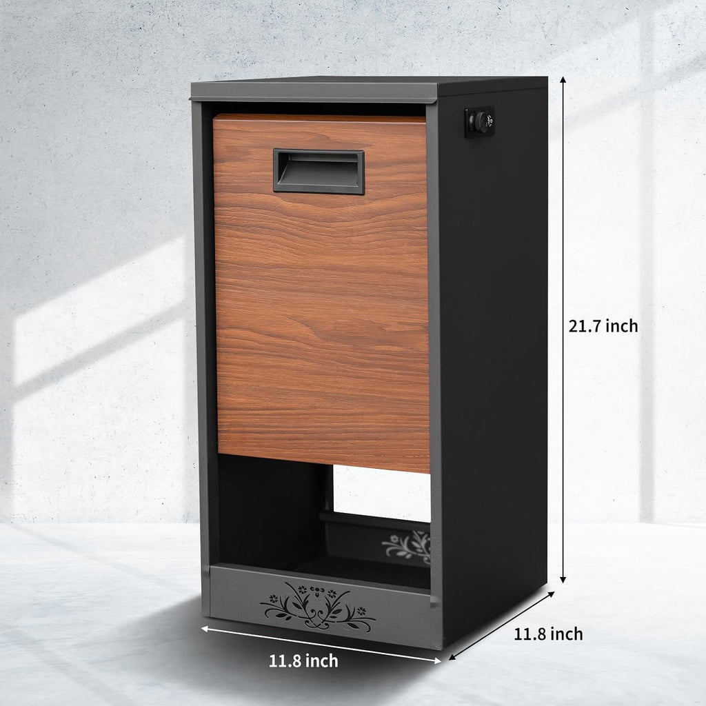 Wall Mount Mailbox for House Outside, Large Capacity Mailboxes, Outside Package Delivery Box for Home, Office, School to Collect Package and Mail, Large