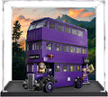 Acrylic Display Case for Lego 76446 Knight Bus Building Set– Dustproof Display Box & Showcase,, Display Box Compatible with Lego 76446 -Only Display case (Base Spray 1)