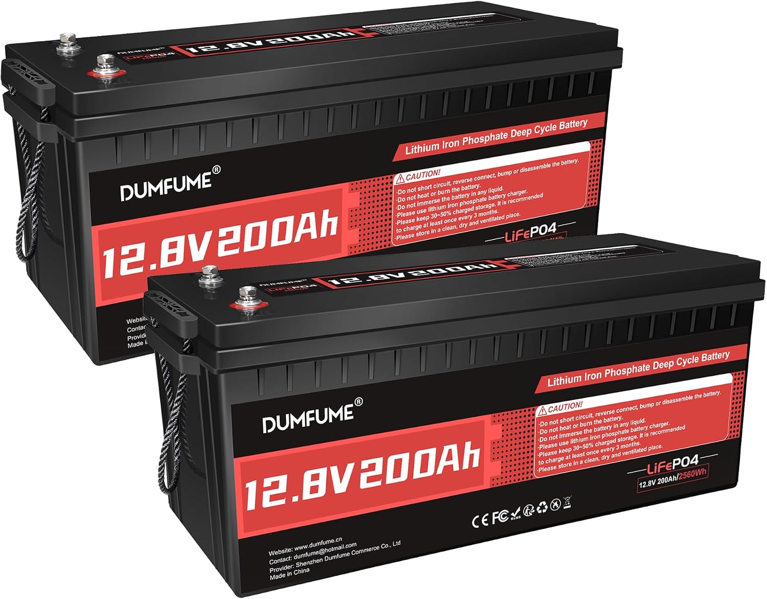 2 pack 12V 200Ah LiFePO4 Battery,2560Wh Deep Cycle Lithium Iron Phosphate Battery 200A BMS, 15000+ Cycles, Ideal for RV, Solar Energy Storage,Off-Grid Camping