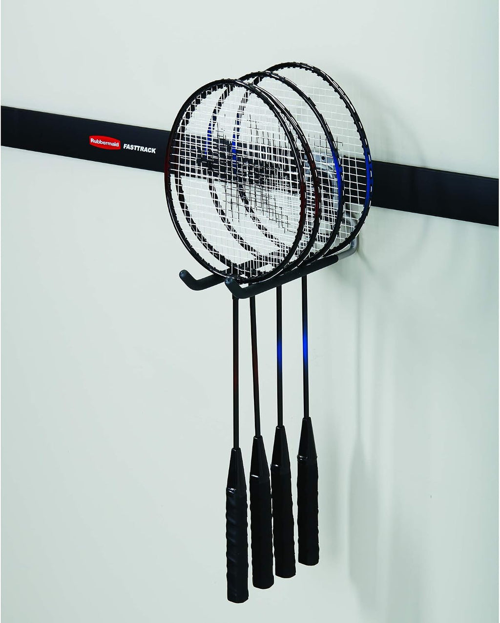 Rubbermaid Fasttrack Wall Mounted Garage Storage Utility Multi Hook for Tools, Chairs, Hose, Equipment, and Other Items, Supports 50 Lbs Each (8 Pack)