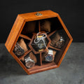Premium 7-Slot Wooden Timepiece Display Case – Handcrafted Honeycomb Watch Box for Men in Superior Indian Rosewood | Hinged Glass Cover – Father's Day Gift – Luxury Built to Last