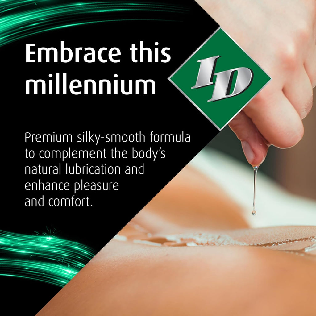 ID Lubricants Millennium Silicone, 3/Black, 64 Fl Oz (Pack of 1)