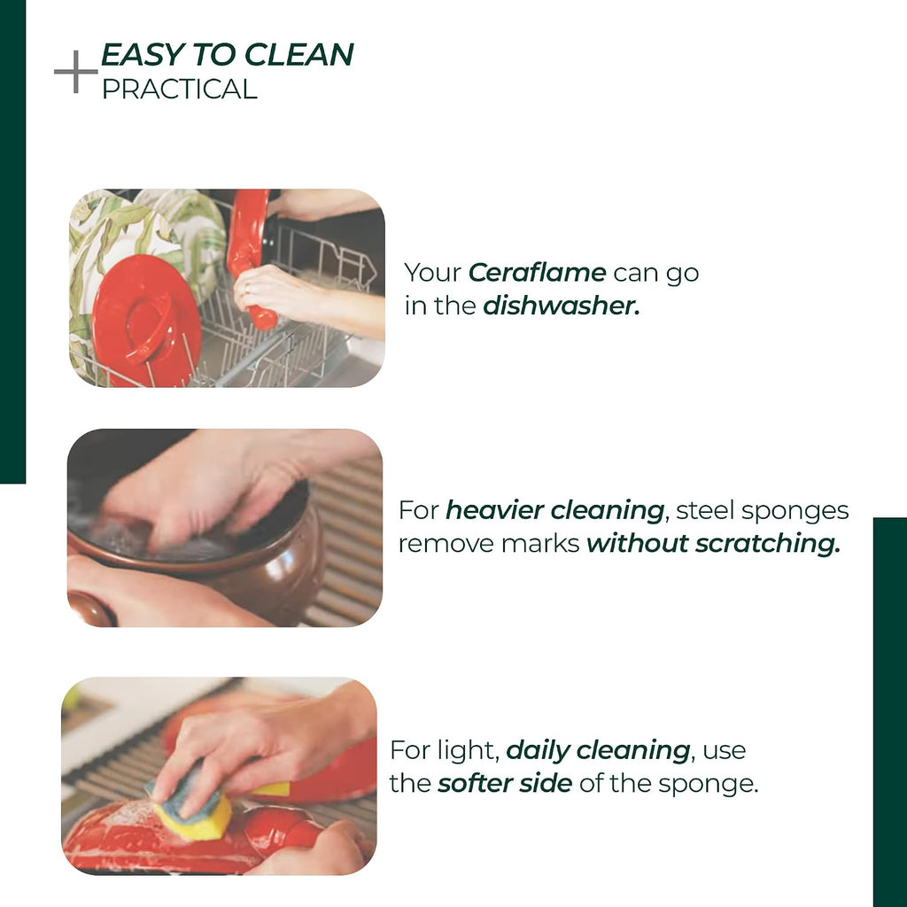 Pure Ceramic, Healthy, Non Toxic Cookware Set - Oven Safe Up to 1200F, Microwave and Dishwasher Safe, Longlasting and Lightweight - PFAS, PTFE, PFOA, PFOS - Tomato Red