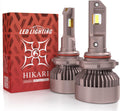 HIKARI WINGS 9006 HB4 Fog Light, 80000LM Pure White 6000K LED Bulbs, Plug & Play IP68 Waterproof Pack of 2
