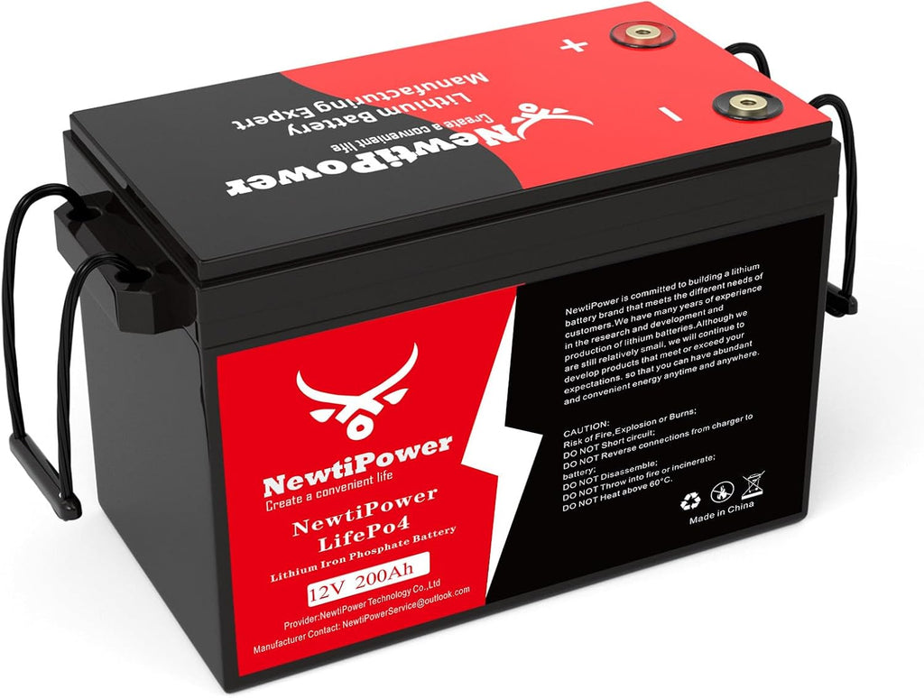 12V 200Ah Lithium LiFePO4 Battery, 150A BMS Grade A Cells Deep Cycle Rechargeable Battery,10000+ Cycles,Perfect for RV,Home Storage,Solar Power System,Camping (12V 200Ah)