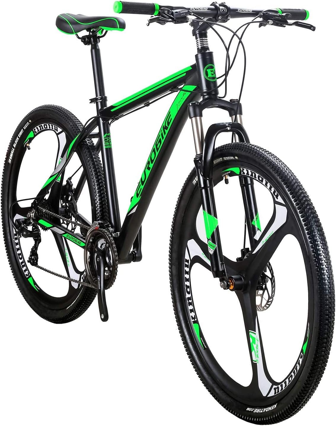 EUROBIKE 29' /27.5' Mountain Bike，29' Men Mountain Bike, Lightweight Aluminum Frame,Front Suspension Daul Disc Brakes 21 Speed Bicycles for Mens Bikes Mountain Bike for Adults