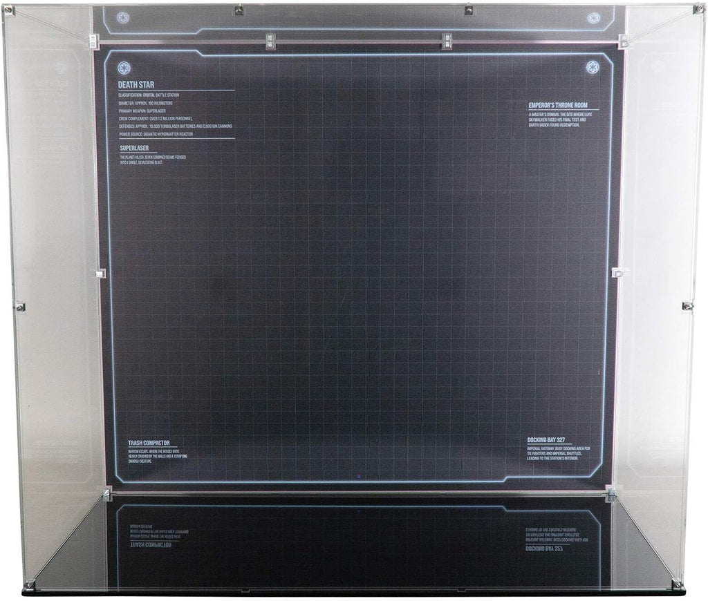Display Case Compatible with LEGO Set 75419 Death Star UCS – Clear Acrylic Dustproof Showcase for Star Wars Enthusiasts - Set NOT Included
