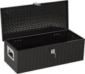 Aluminum Truck Tool Box Jobsite Storage Box Toolbox Chest Cabinet Heavy Duty Truck Bed Toolbox Gangboxes Tools Organizer Pick Up Truck Bed RV Trailer With Side Handles