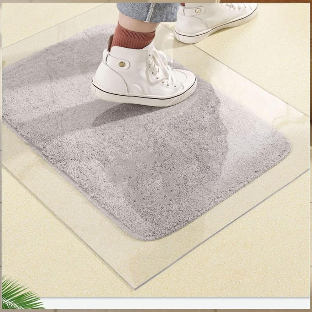 PVC Rolling Chair Mat for Carpet，Clear Office Chair Mats for Hard Floors 0.08in Transparent Wood Tile Protection Mat，Scratch Resistant Computer Floor Mats，Easy Glide(64' x 88')
