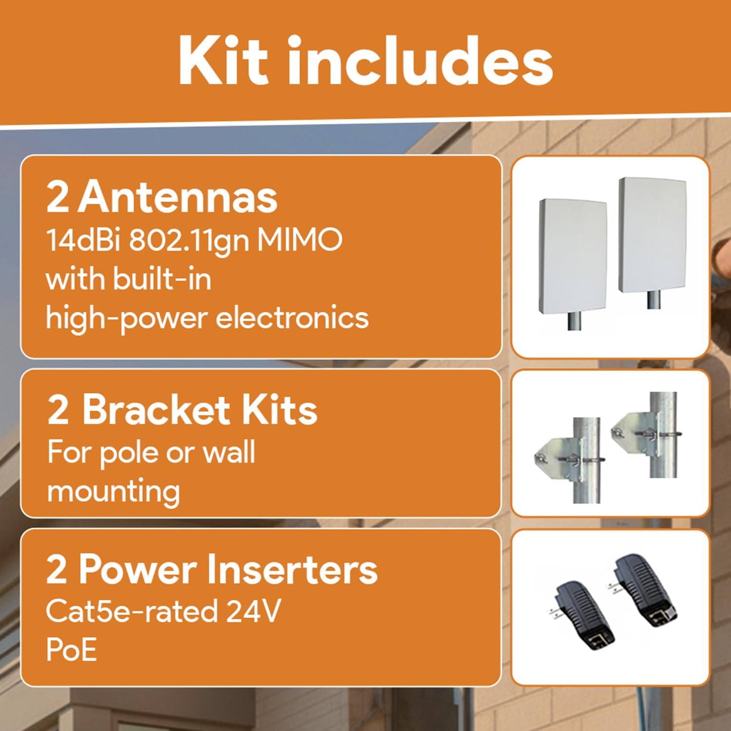 The EZ-Bridge-Lite EZBR-0214+ High Power Outdoor Wireless Point to Point System