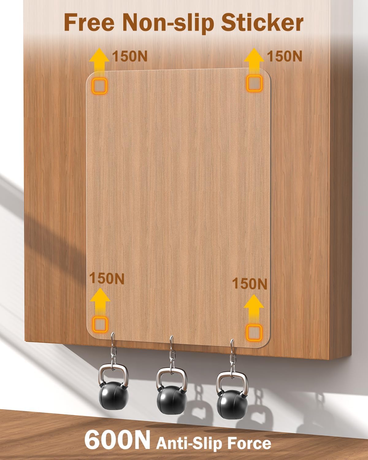 Blvornl 3 Pack Frosted Clear Chair Mat for Hardwood Floor, 45'*53' Hard Material Office Chair Mat, Memory Plastic Computer Chair Pad for Rolling Chairs, Desk Floor Rug for Office and Home