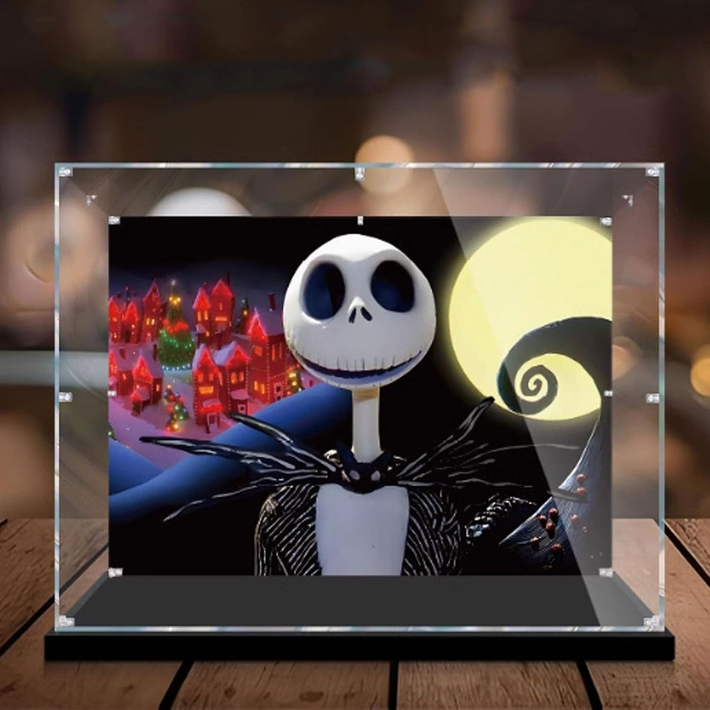 Acrylic Transparent Collectible Display Case for Lego 21351 21351 The Nightmare Before Christmas Block Model. Display Case Showcase Dust Collection (Display Case Only) (Background)