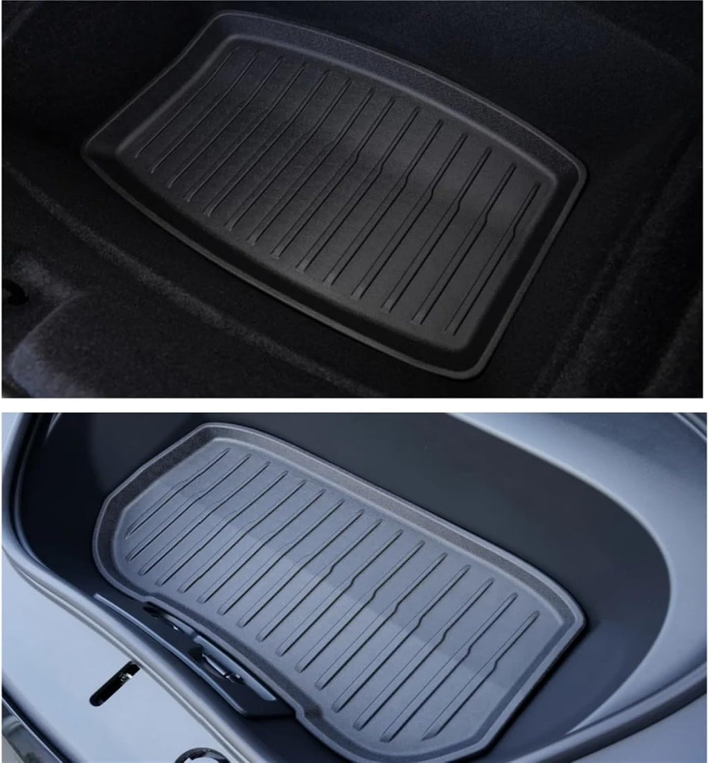 Compatible with Tesla Model 3 Highland 2024 TPE Floor Mats,RHD LHD Floor Mats All Weather Waterproof Non-Slip Cargo Liner Accessories(RHD 8PCS HX3)