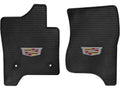 Lloyd Mats Custom-Fit All-Weather Rubber Floor Mats for Cadillac Escalade 2015-2020 - Emblem (2PC - Fronts, Black)