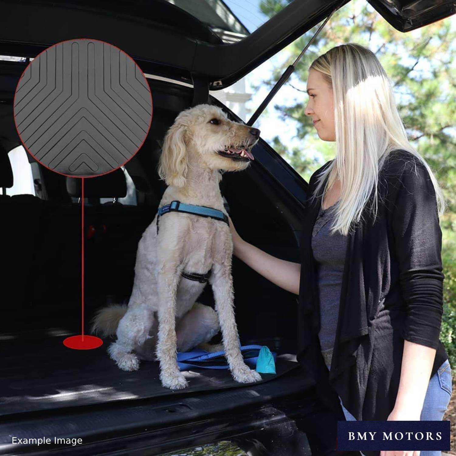 Car Floor Mats + Cargo Liner Compatible for Honda CR-V 1995-2001 Black | Front & Rear Full Set Trunk Mat with Floor Mats | Waterproof | All Weather | High Tech Mat | Car Accessories