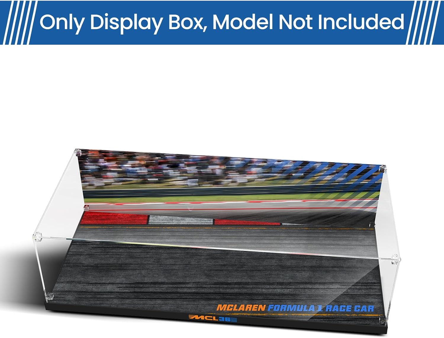 Clear Acrylic Display Case for Lego 42141 McLaren Formula 1 Race Car– Dust-Proof Protective Showcase Box (Lego Set NOT Included)