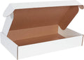 BOX USA 24' Deluxe Shipping Boxes 24'L x 14'W x 4'H, 25-Pack - White Box Mailers for Packaging, Storage, Gifts or Bulk Business Orders
