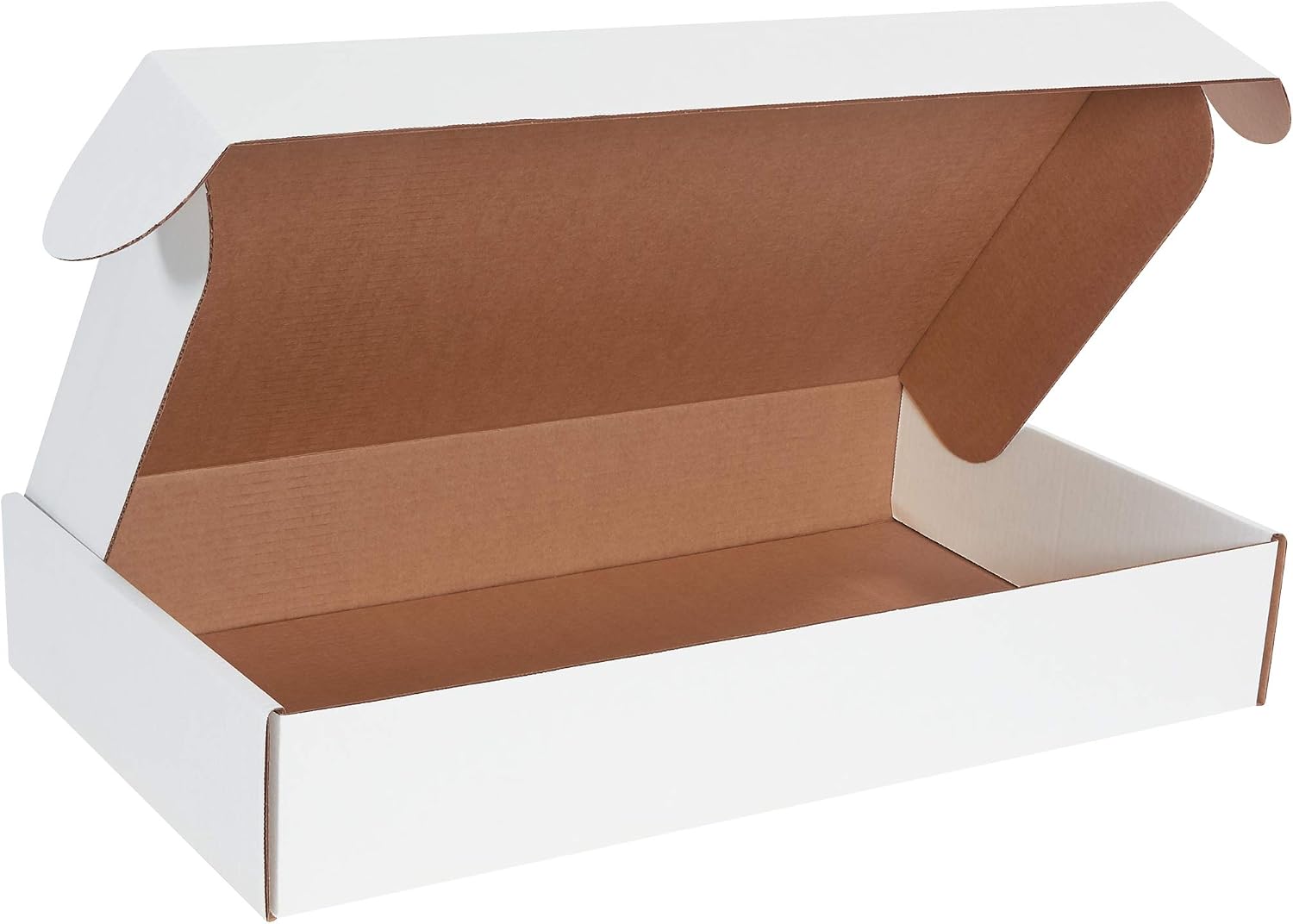 BOX USA 24' Deluxe Shipping Boxes 24'L x 14'W x 4'H, 25-Pack - White Box Mailers for Packaging, Storage, Gifts or Bulk Business Orders