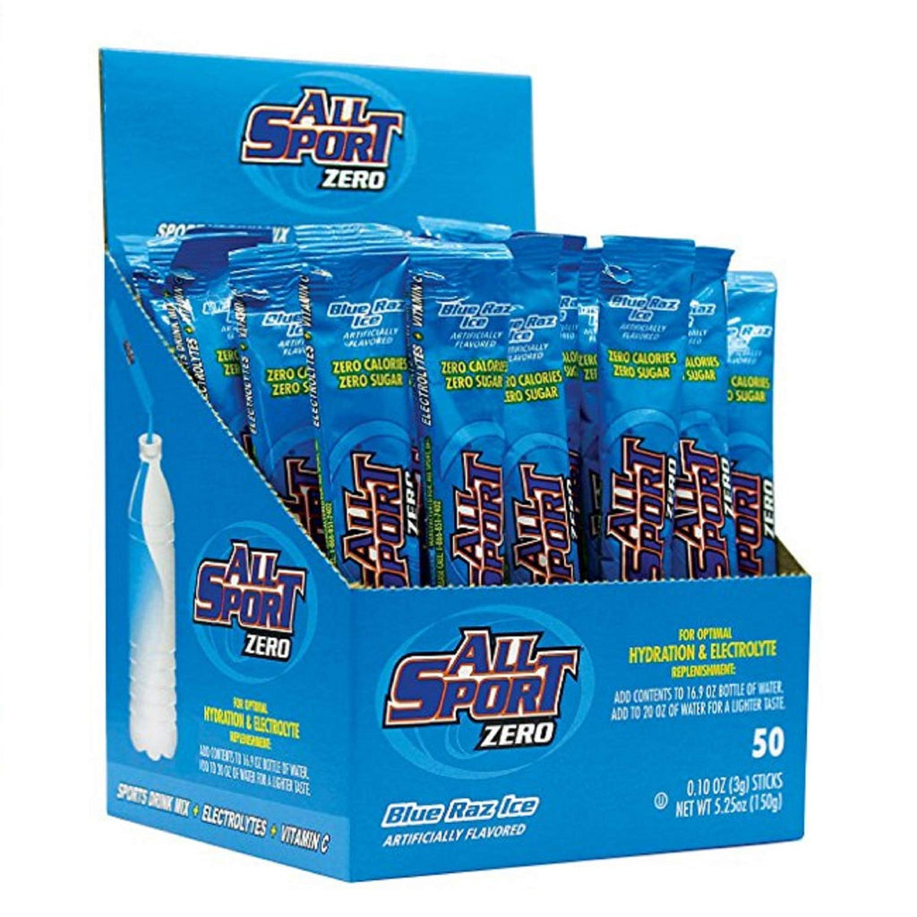 All Sport Zero Powder Sticks Variety Pack 500 Case, (10 Boxes of 50)