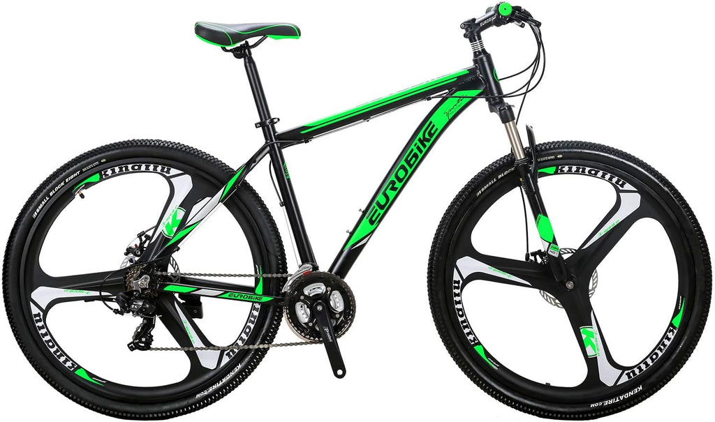 EUROBIKE 29' /27.5' Mountain Bike，29' Men Mountain Bike, Lightweight Aluminum Frame,Front Suspension Daul Disc Brakes 21 Speed Bicycles for Mens Bikes Mountain Bike for Adults