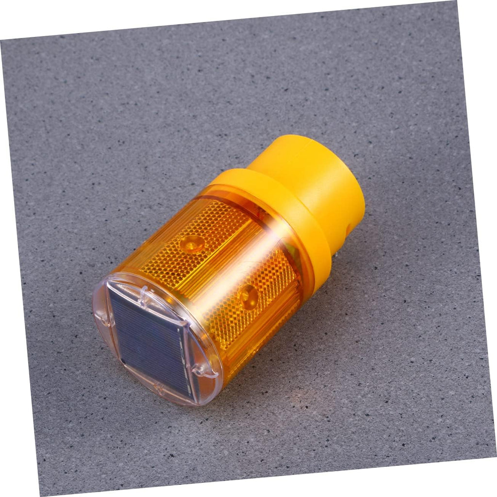 Zerodeko 10pcs Solar Light Strobe Beacon Lamp for Traffic Safety Road Construction and Emergency Use Orange
