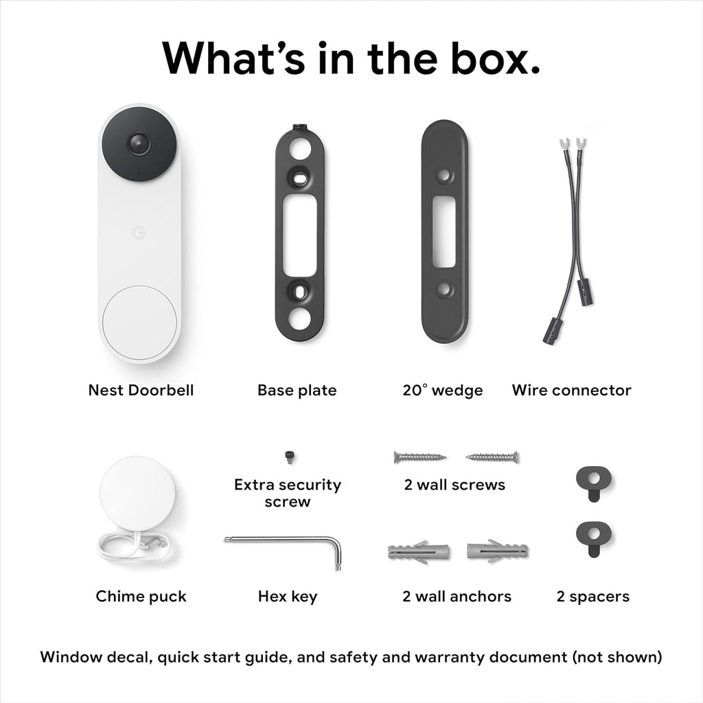 Google Nest Doorbell - (Wired, 2nd Gen) - Wired Video Doorbell Camera - Doorbell Security Camera - Ash