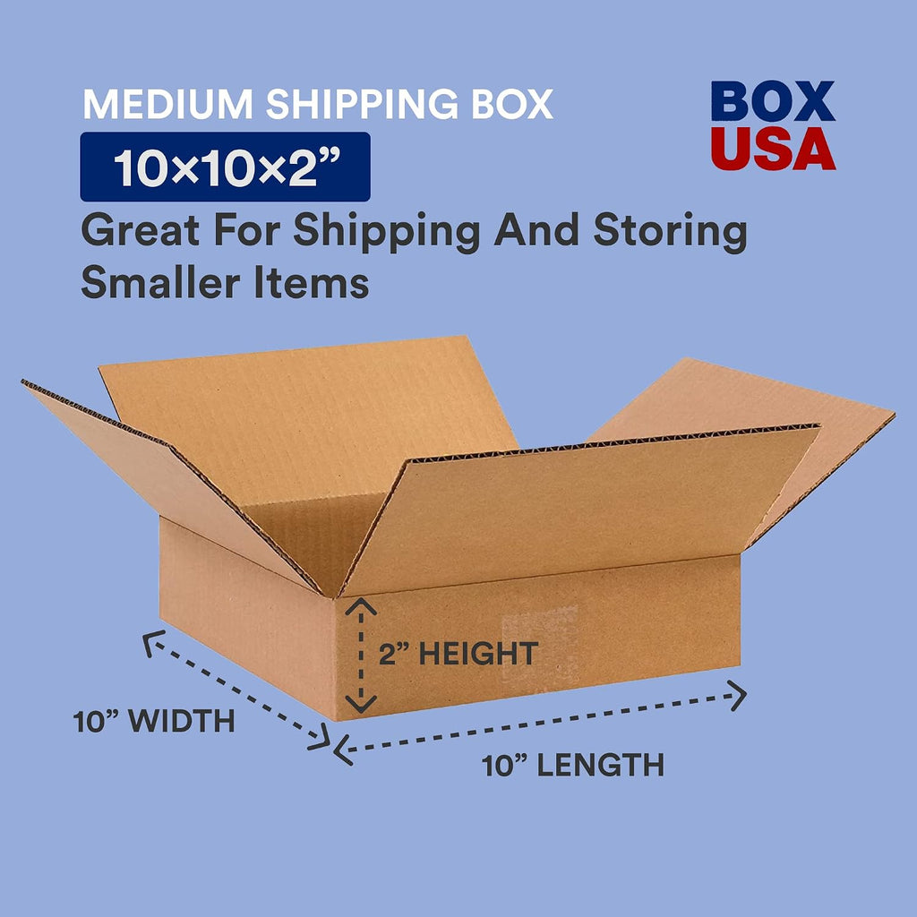 BOX USA Shipping Boxes Flat 16'L x 16'W x 6'H, 25-Pack | Corrugated Cardboard Box for Packing, Moving and Storage