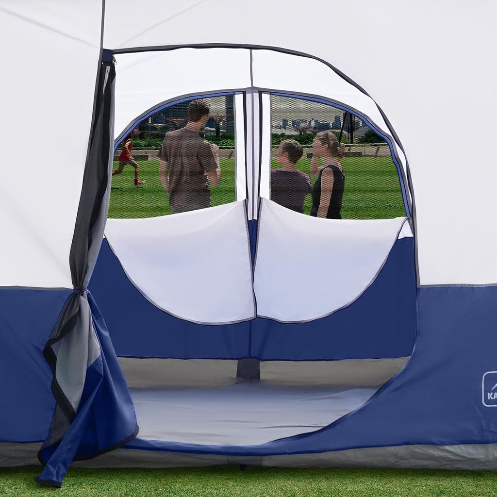 KAMPKEEPER Canopy Side Tent,4-6 Person Camping Cube Tent for 10x10 Pop Up Canopies,Easy Up Gazebo with Window,Compatible with 10' Wide Canopy Tents