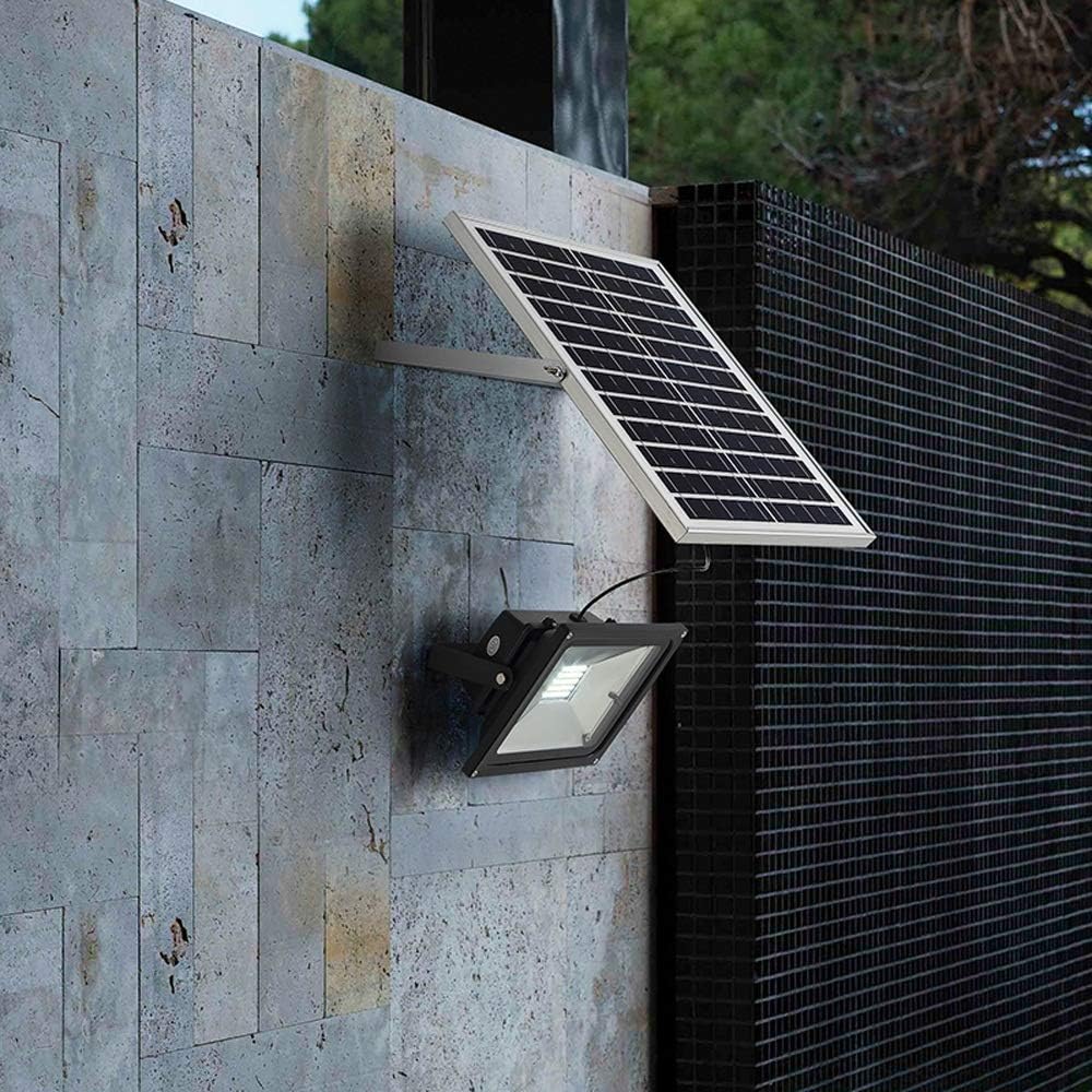 10W/20W/30W/50W LED Solar Waterproof Outdoor Spotlight Courtyard Home Wall Spotlight with High Brightness Aluminum Landscape Emergency Light