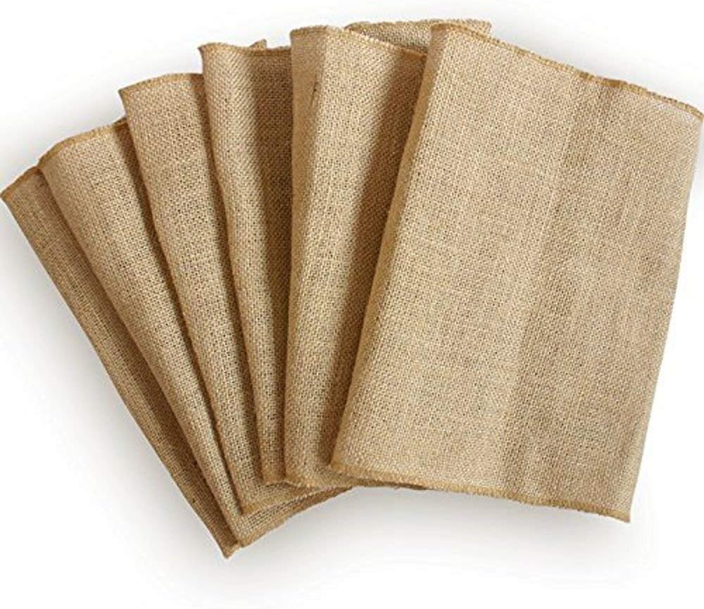 MDS Pack of 100 Wedding 12 x 108 inch Burlap Table Runner Natural Jute Country Vintage for Wedding Banquet Decoration – Navy Blue